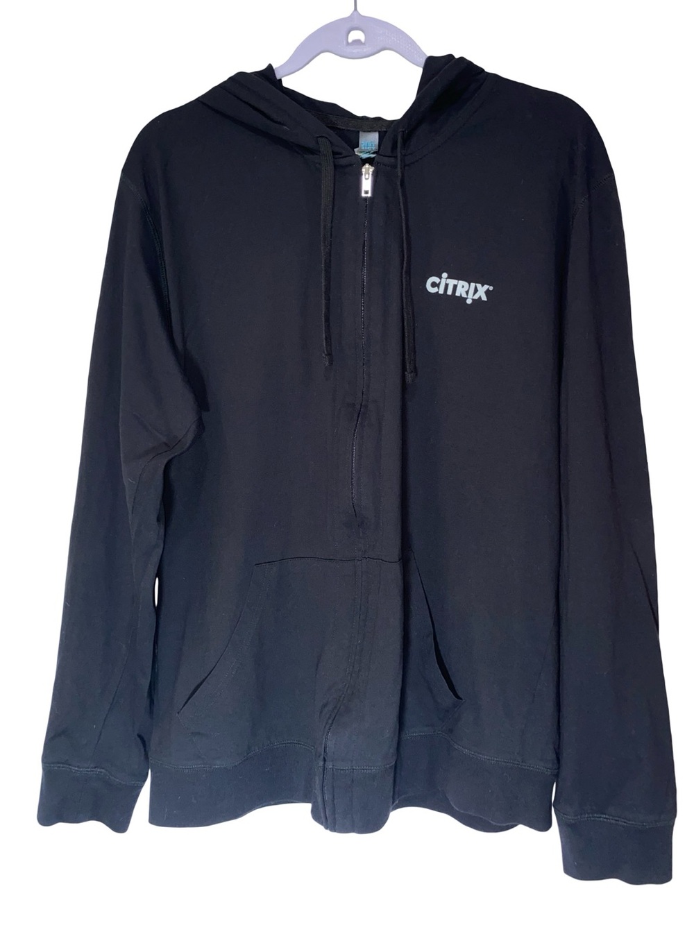 Citrix Hoodie Full Zip Black District Ready Set Code Tech Swag Developer Mens XL